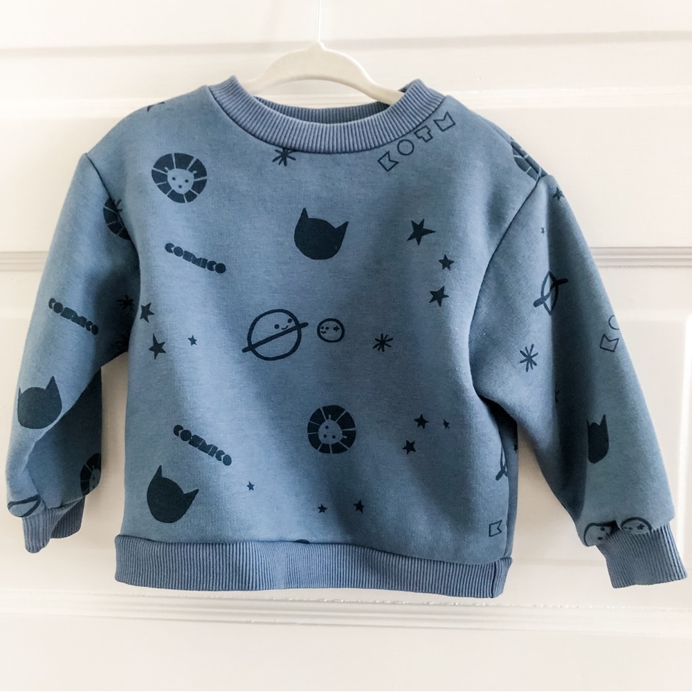Kids On The Moon space sweatshirt